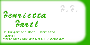 henrietta hartl business card